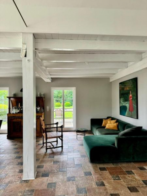 Idyllic thatched roof house